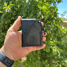 Load image into Gallery viewer, The Moab Minimalist Wallet Black - v2 Velcro