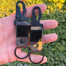 Load image into Gallery viewer, RE EDC Keychain Woodland/Black Hardware