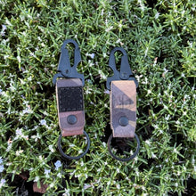 Load image into Gallery viewer, RE EDC Keychain Woodland/Black Hardware
