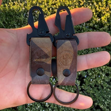 Load image into Gallery viewer, RE EDC Keychain Woodland/Black Hardware
