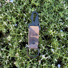 Load image into Gallery viewer, RE EDC Keychain Woodland/Black Hardware
